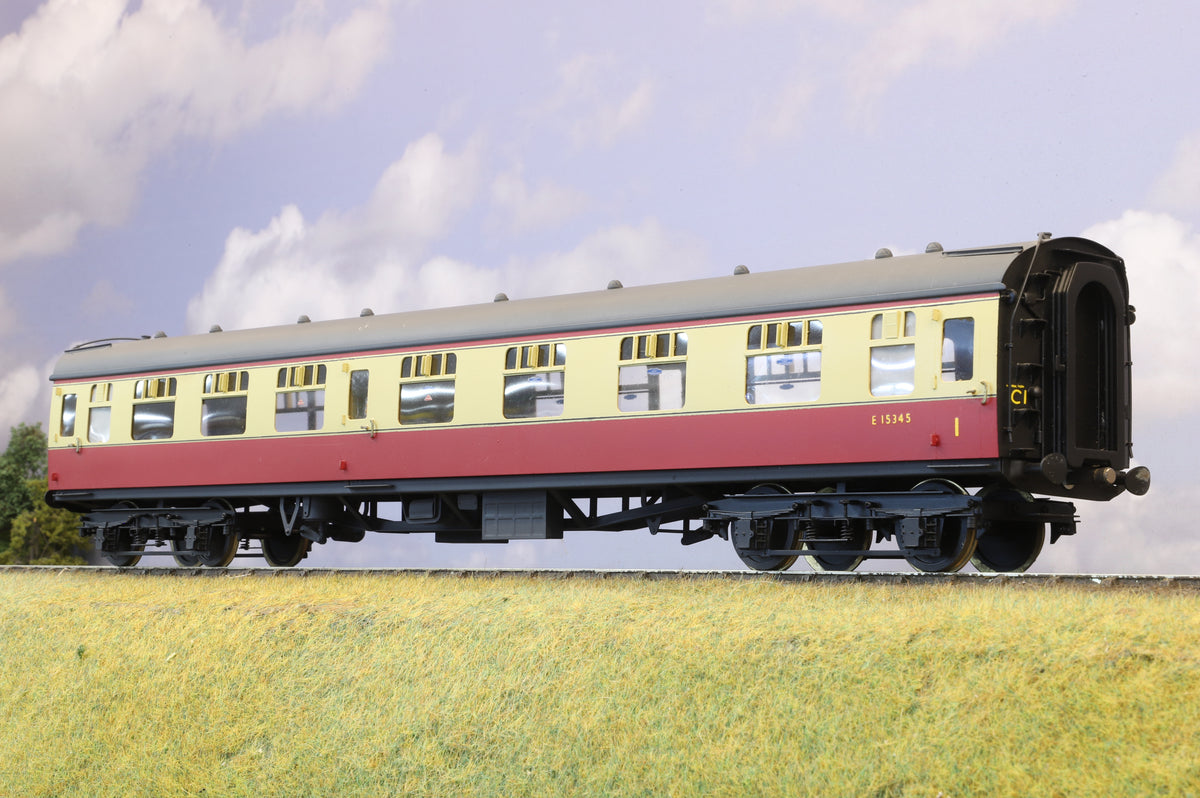 Sancheng Finescale O Gauge Mk1 Corridor Composite BR Crimson &amp; Cream (Brass Construction)