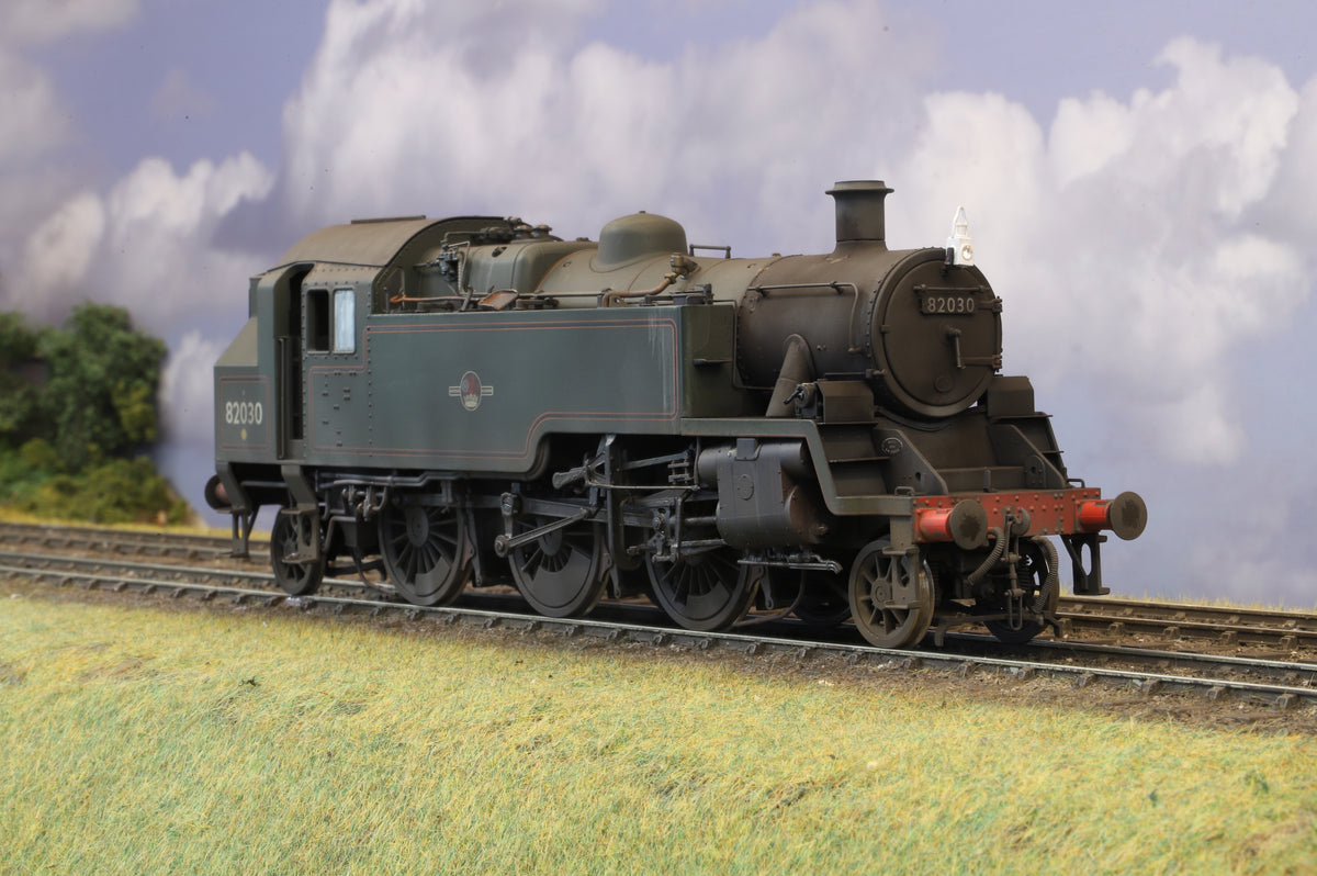 Lionheart Finescale O Gauge Class 3MT Tank No.82030 BR Lined Green, Pro-Weathered