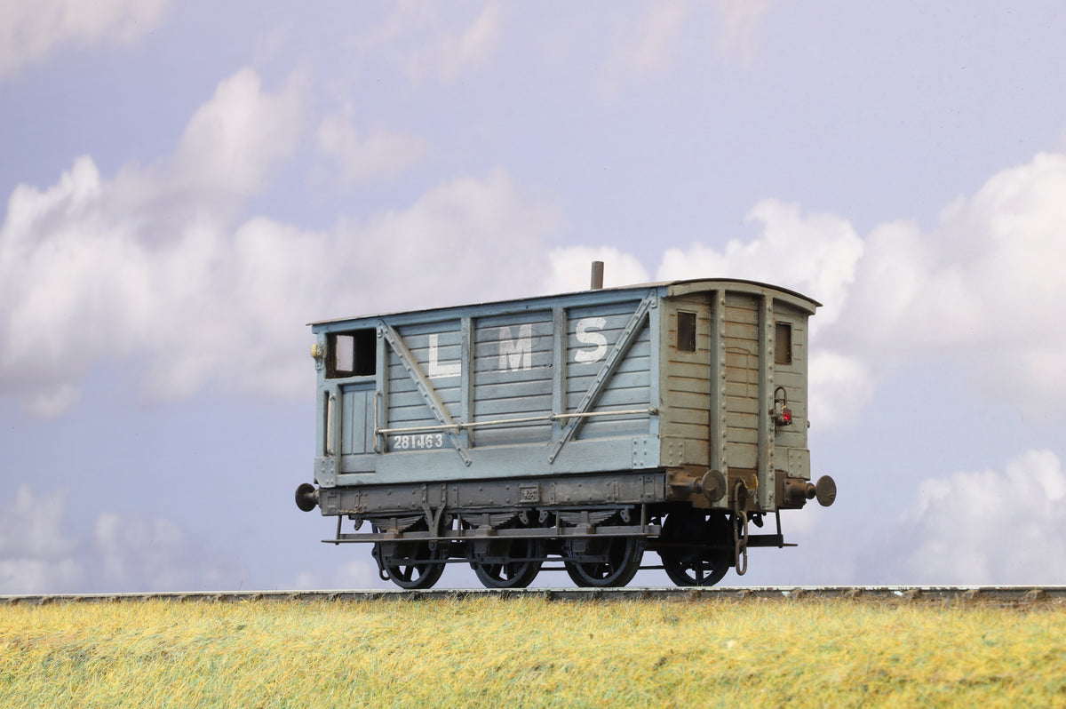 Finescale O Gauge (Kit-Built) LMS Six Wheel Brake Van (Weathered)