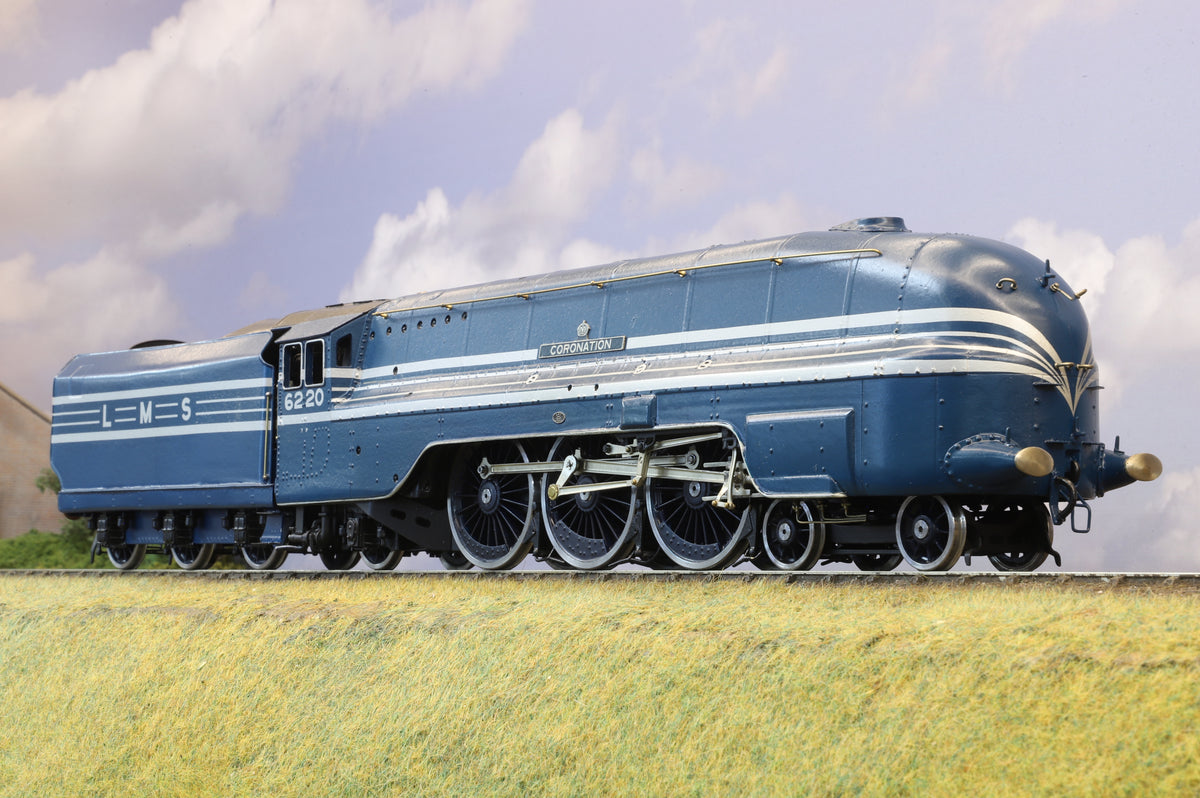 Finescale O Gauge (Kit-Built) LMS Coronation Class No. 6220 &#39;Coronation&#39; LMS Streamlined Blue
