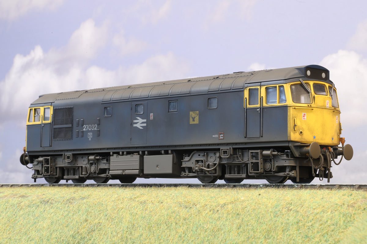 Heljan Finescale O Gauge Class 27 No.27032, BR Blue FYE, Weathered