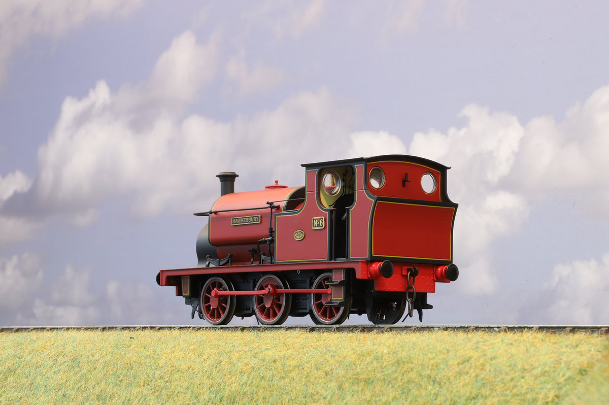 Ixion Finescale O Gauge Hudswell Clarke Standard Contractor's Tank No. 6 'Hawkesbury', Lined Red