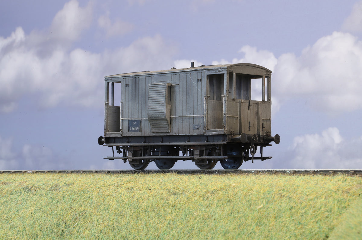 Finescale O Gauge (Kit-Built) ex- North Eastern Toad B Brake Van, Weathered