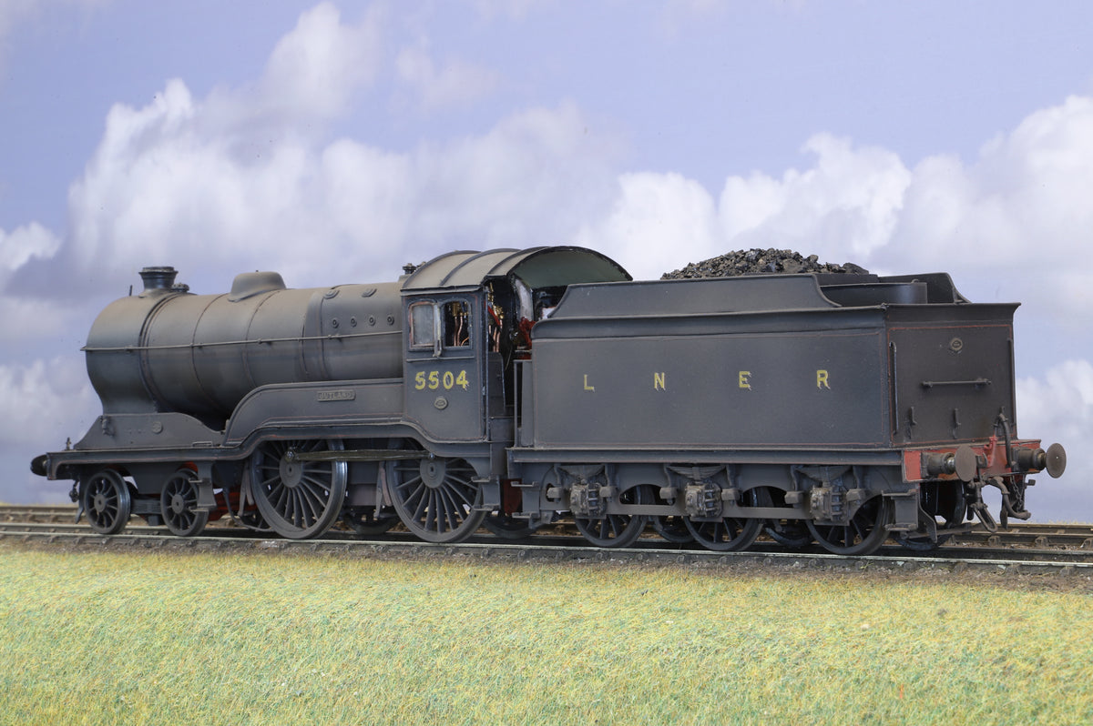 Finescale O Gauge (Kit-Built) ex-GCR D11 No. 5504 LNER Black DCC Sound & Smoke Pro-Weathered