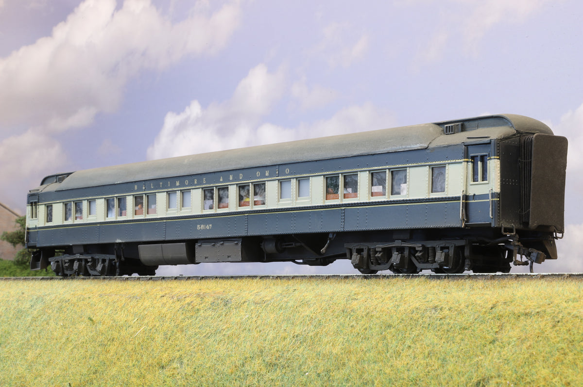WORKSHOP American O Scale (Kit-Built) Pair of Baltimore &amp; Ohio Passenger Coaches