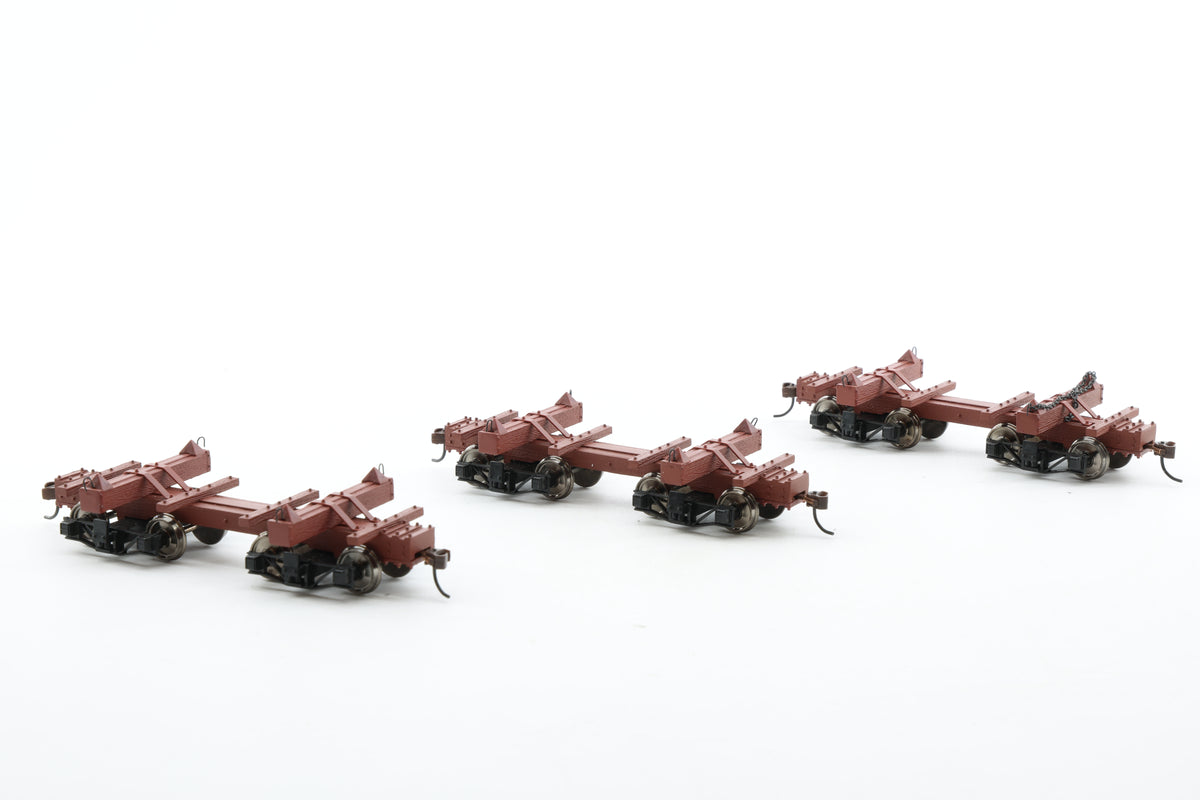Spectrum/Bachmann On30 Logging and Mining Cars x 3 Skeleton Log Car - with Resin Logs