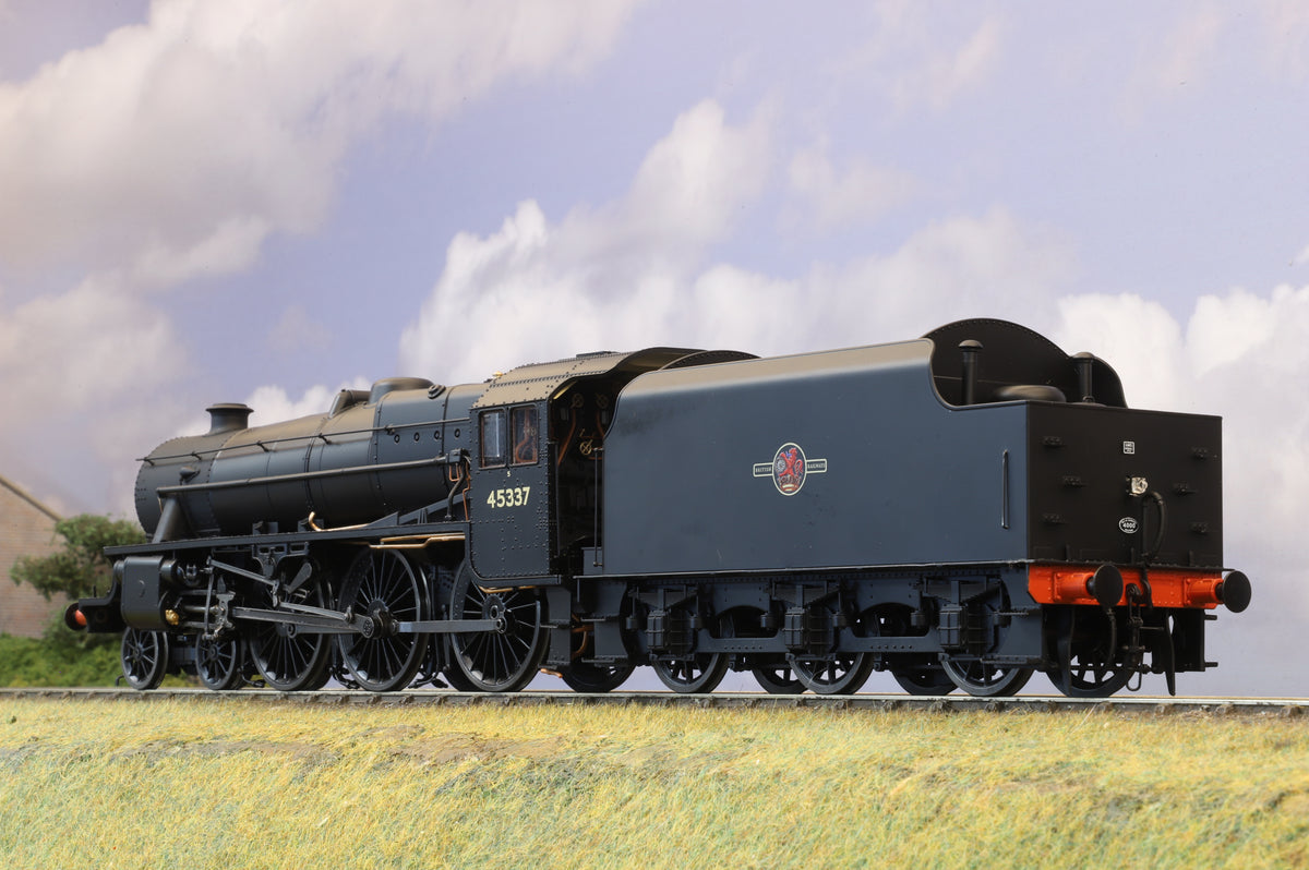 Finescale O Gauge Ellis Clark Trains Black 5' No. 45337, BR Black Unlined, Late Crest, DCC Sound