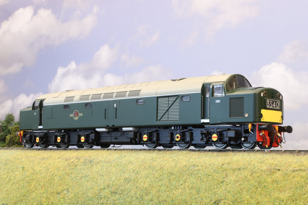 Heljan Finescale O Gauge Class 40 BR Green (Unnumbered) with Headcode Box