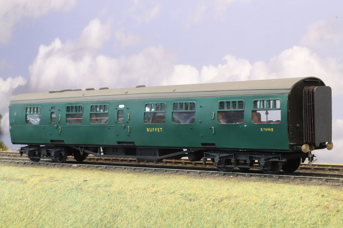 WORKSHOP Finescale O Gauge (Kit/Scratch-Built) Pair of ex-SR Bullied Restaurant/Buffet Cars, BR Malachite Green