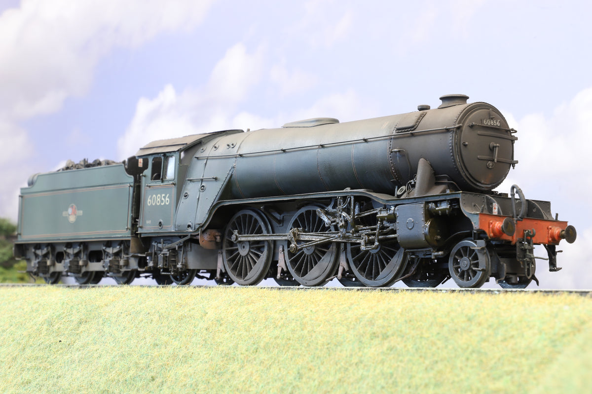 Finescale O Gauge Gresley V2 No. 60856, BR Green, Late Crest, Pro-Weathered