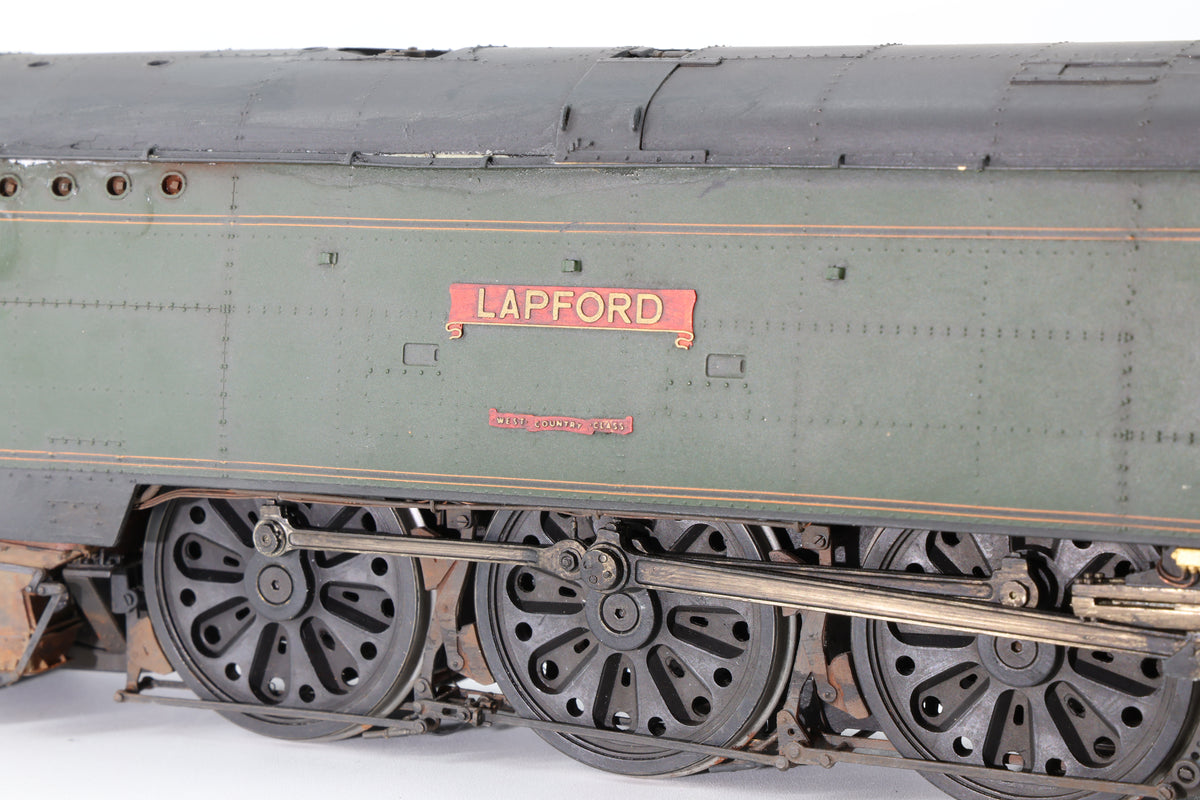 Finescale O Gauge (Kit-Built) ex-SR West Country No. 34102 'Lapford' BR Green Pro-Weathered