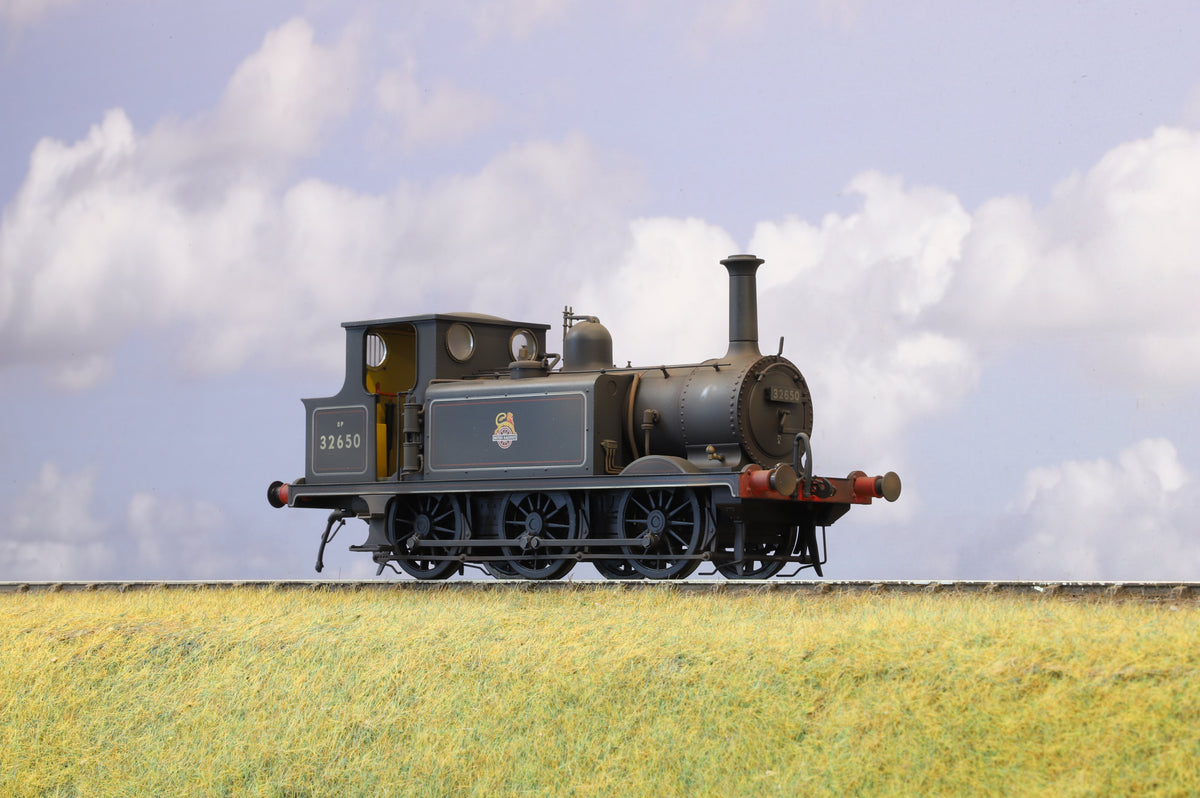 Dapol Finescale O Gauge &#39;Terrier&#39; A1X No. 32650 BR Lined Black (Early Crest) Weathered