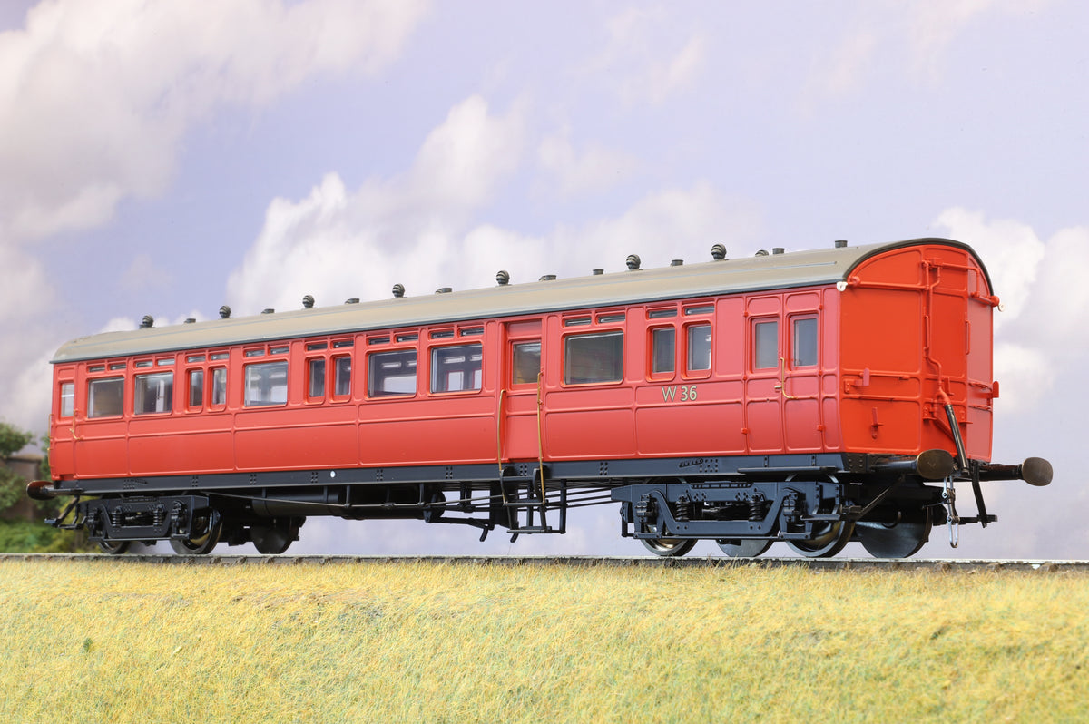 Dapol Finescale O Gauge Autocoach No.W36 BR Crimson
