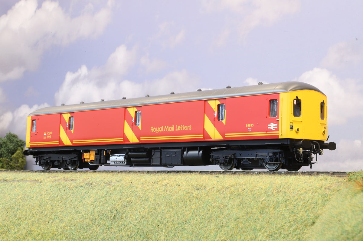 Heljan Finescale O Gauge Class 128 Diesel Parcels Unit Royal Mail Red No. 55993, DCC Sound
