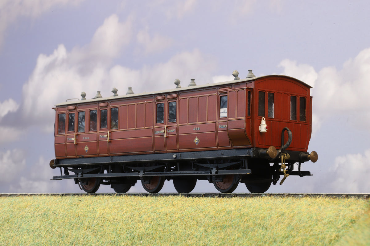 Finescale O Gauge (Kit-Built) MS&LR 6-Wheel Brake Third Coach (Brass Construction)