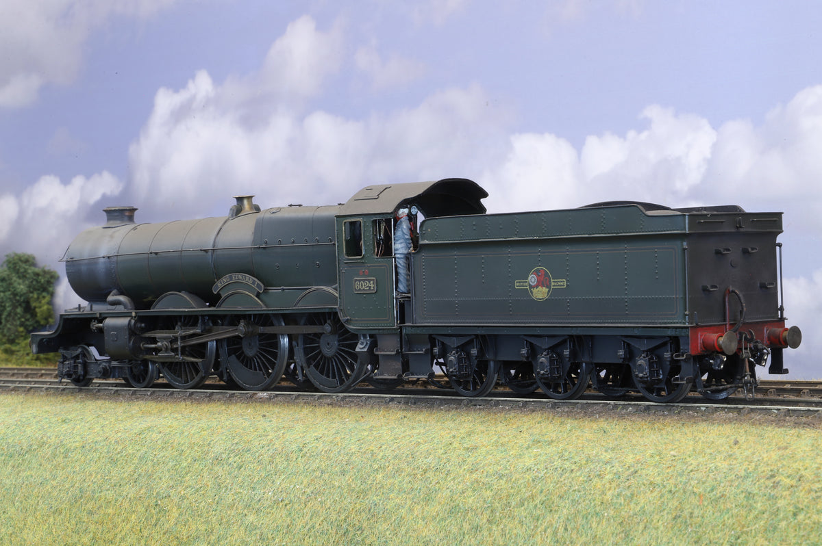 Finescale O Gauge (Scratch-Built) ex-GWR 'King' No. 6024 'King Edward I' BR Green Weathered DCC Sound