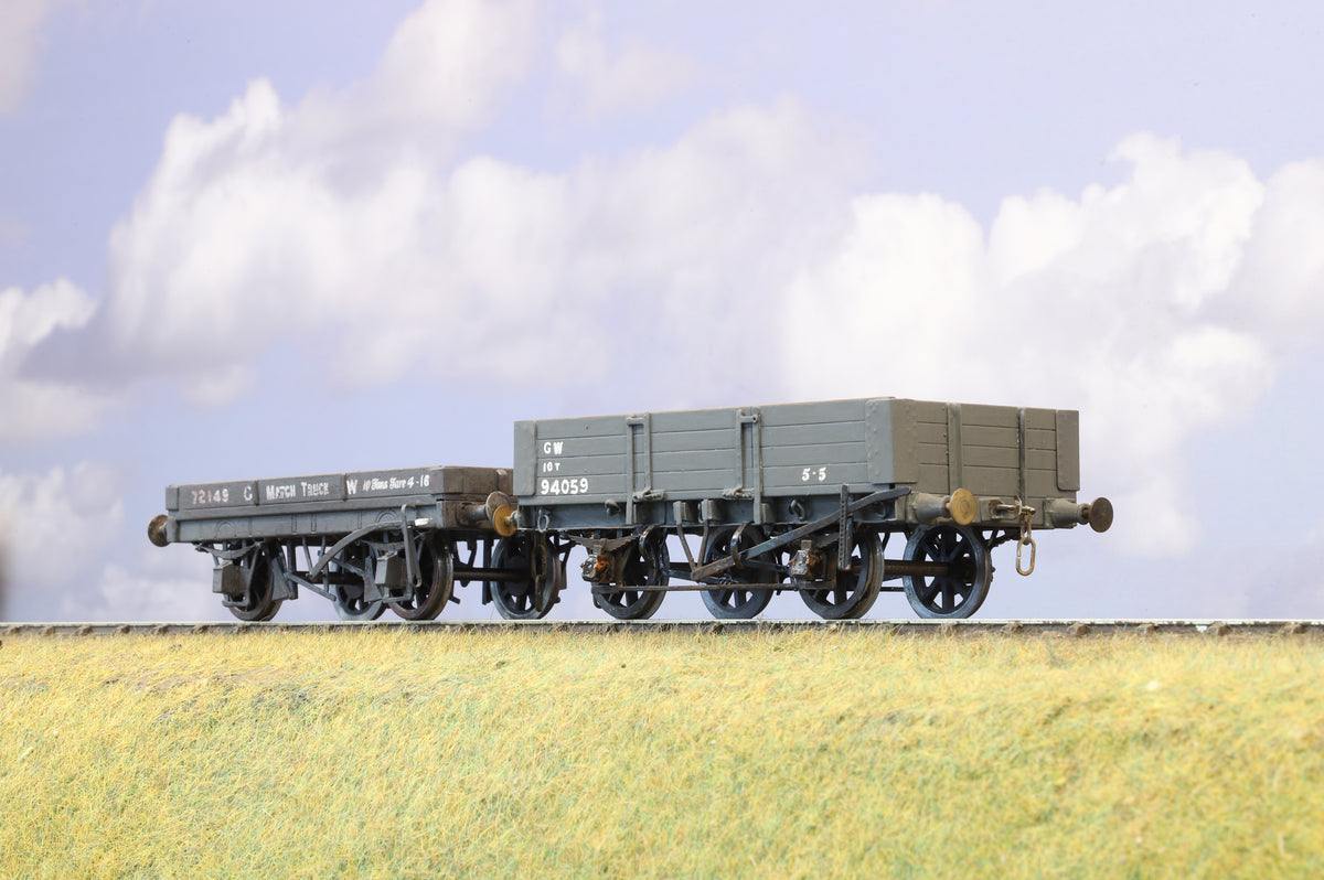 Kit-built Finescale O Gauge Pair of GWR Open Wagons
