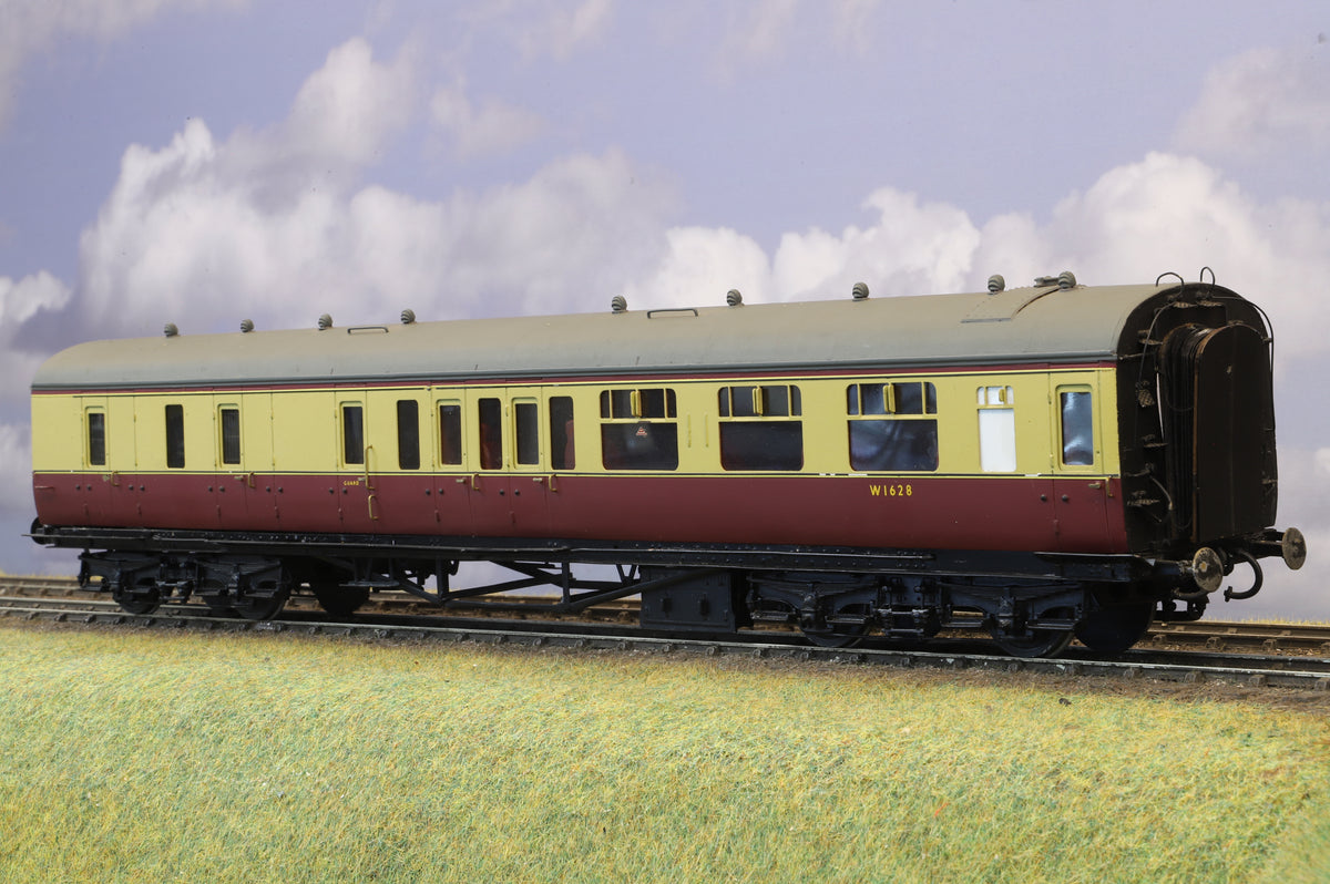 WORKSHOP Finescale O Gauge (Kit-Built) ex-GWR Collett 60ft 'Sunshine Stock' Brake Coach No. W1628 (Brass Construction)