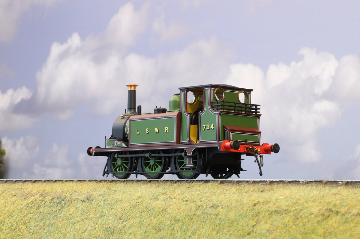 Dapol Finescale O Gauge &#39;Terrier&#39; A1 No. 734 LSWR Green DCC Sound