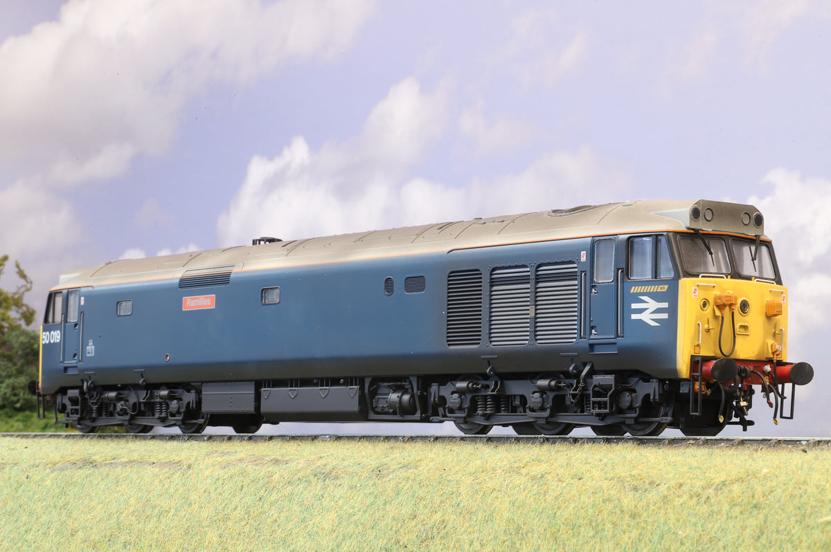 Heljan Finescale O Gauge Class 50 No. 50019 'Ramillies' BR 'Laira' Blue (Weathered)