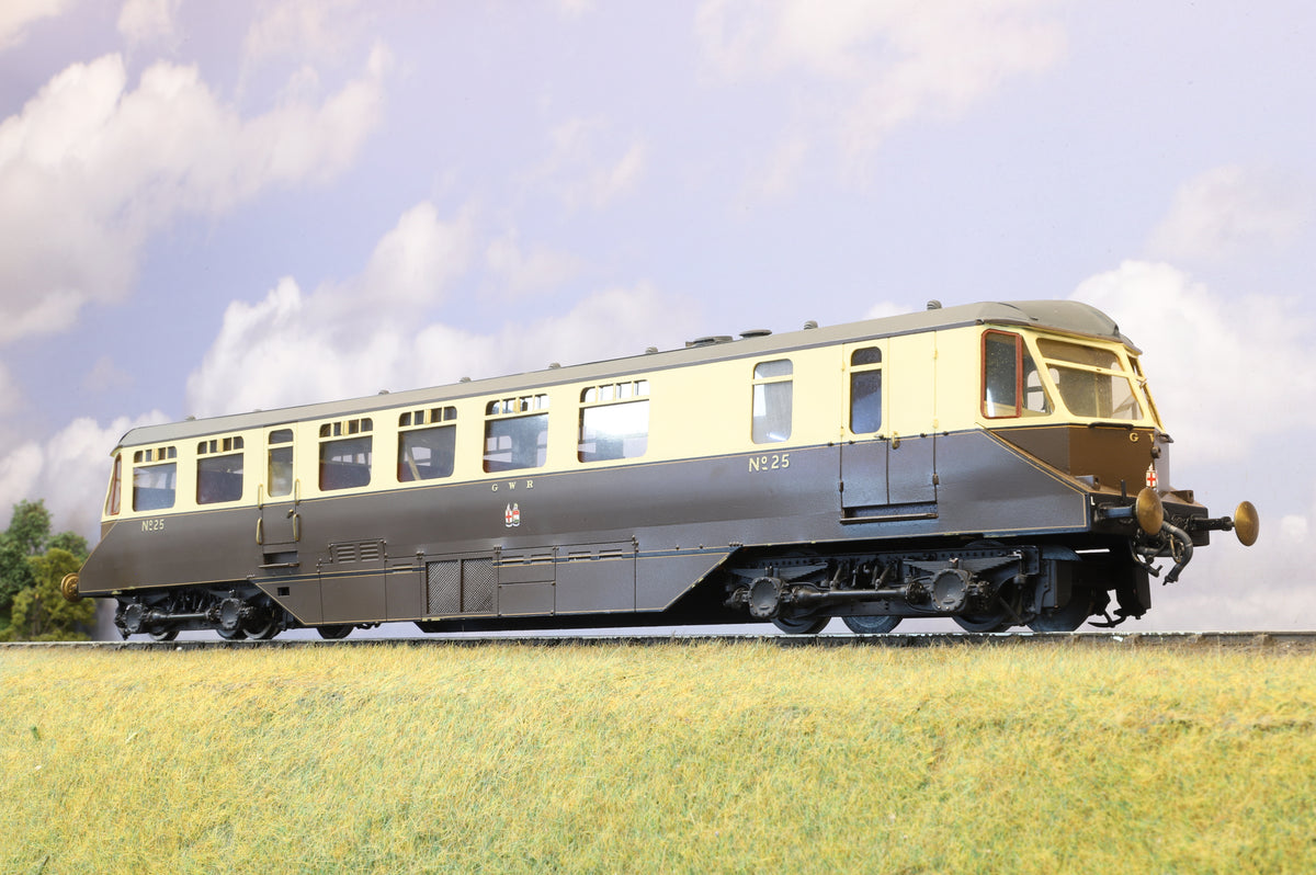 WORKSHOP Finescale O Gauge (Kit-Built) GWR Railcar (Choc &amp; Cream) No. 25