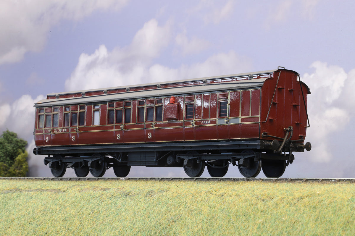 Kit-built Finescale O Gauge  ex-Midland Railway Clerestory Brake Third No.2090