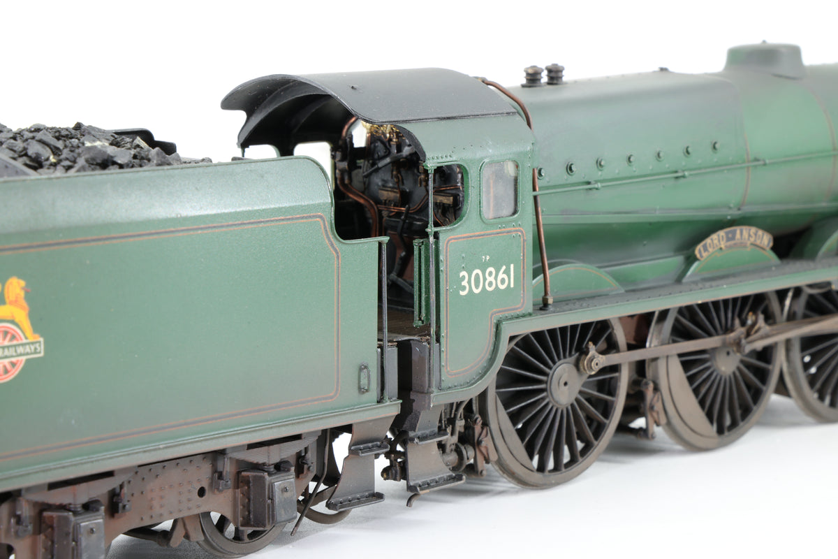 Finescale O Gauge (Kit-Built) ex-SR Lord Nelson No. 30861 'Lord Anson' BR Green Pro-Weathered