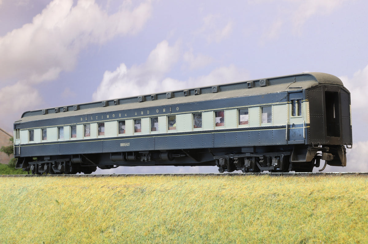 WORKSHOP American O Scale (Kit-Built) Pair of Baltimore &amp; Ohio Passenger Coaches
