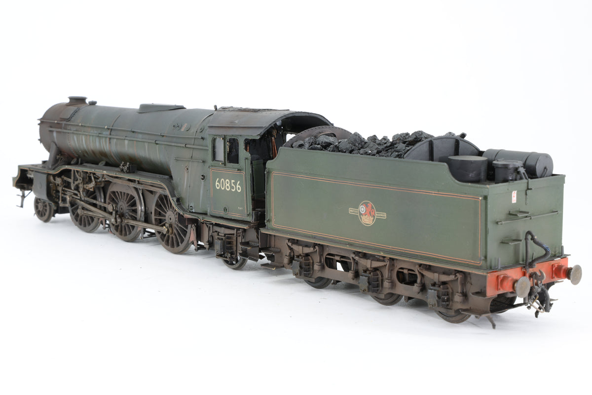 Finescale O Gauge Gresley V2 No. 60856 BR Green Late Crest Pro-Weathered