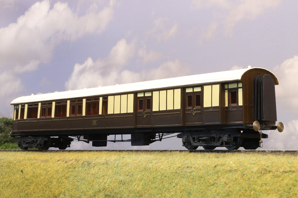Kit-built Finescale O Gauge GWR Dreadnought 3rd Brake No. 3469