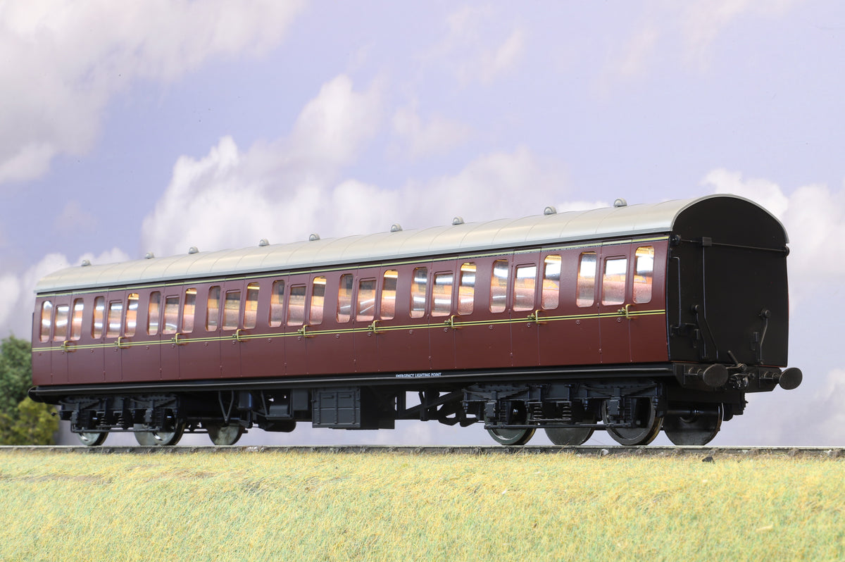 Darstaed Finescale O Gauge Mk1 Suburban Second BR Lined Maroon (Unnumbered)