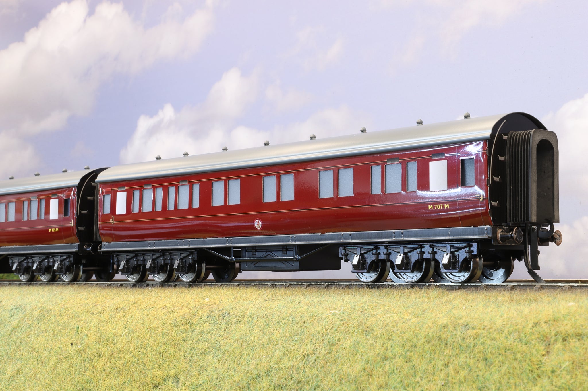 Lms Coach Darstaed Coarse Scale O Set of 3 LMS Period II Coaches BR Maroon 'Set ...