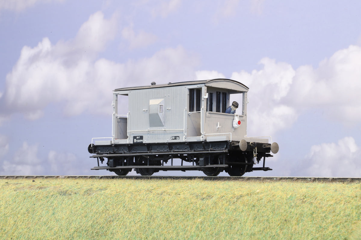 Kit Built Fine scale O Gauge 20T Brake Van BR Grey