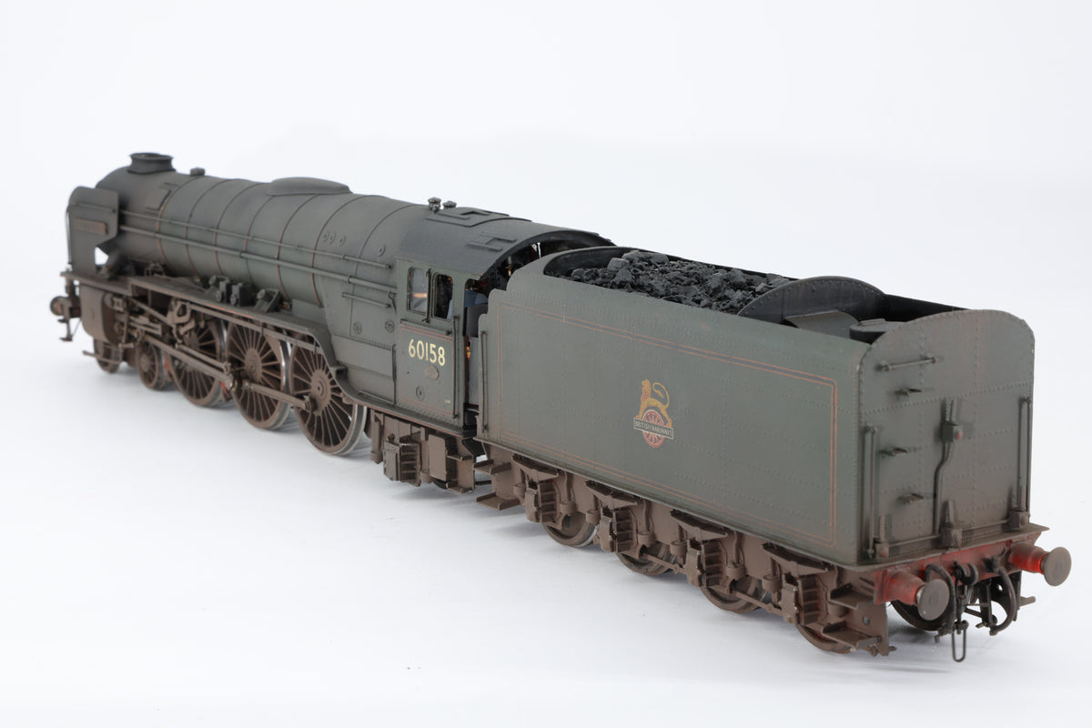 DJH Finescale O Gauge Peppercorn A1 No. 60158 'Aberdonian' BR Green Early Crest Weathered DCC Sound & Smoke