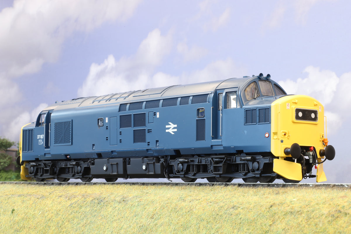 Heljan Finescale O Gauge Class 37 No. 37187 BR Blue DCC Sound