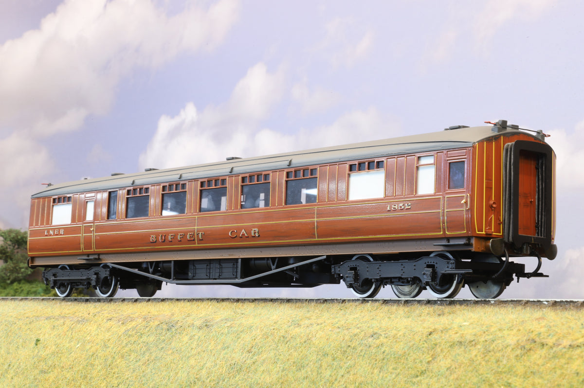 Golden Age Models Finescale O Gauge Gresley LNER Teak Buffet Car No. 1852