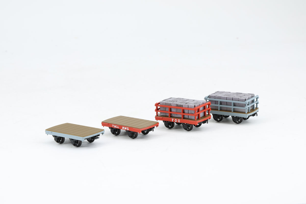 Bachmann Finescale NG7 Rake of Four Dinorwic Slate Wagons