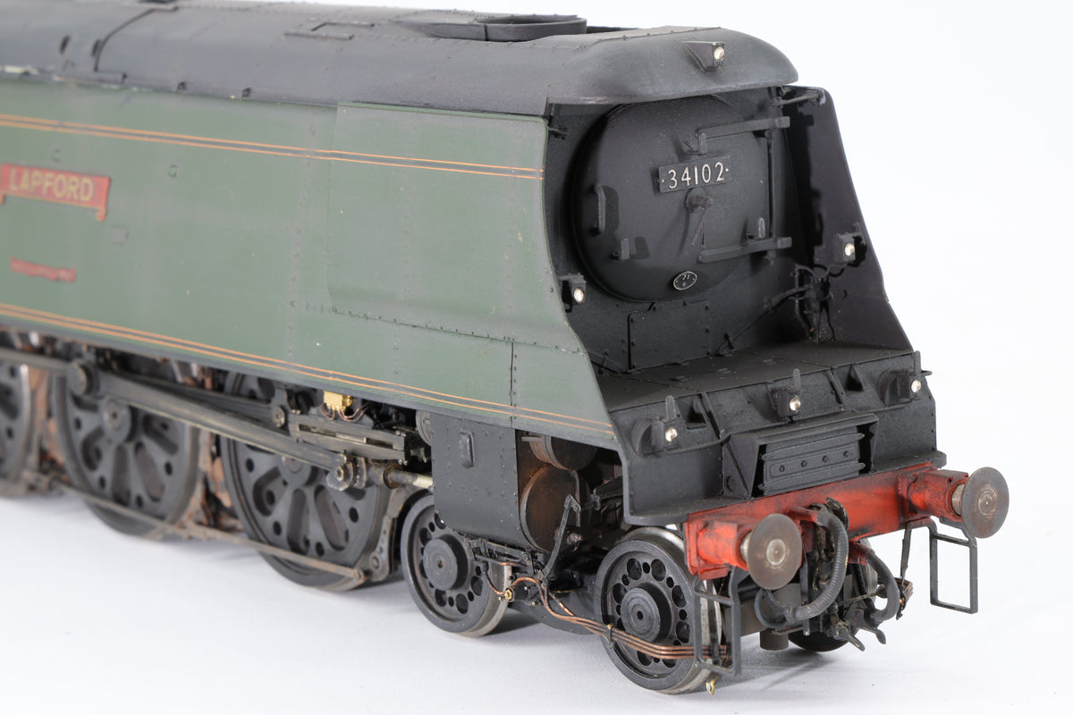 Finescale O Gauge (Kit-Built) ex-SR West Country No. 34102 'Lapford' BR Green Pro-Weathered