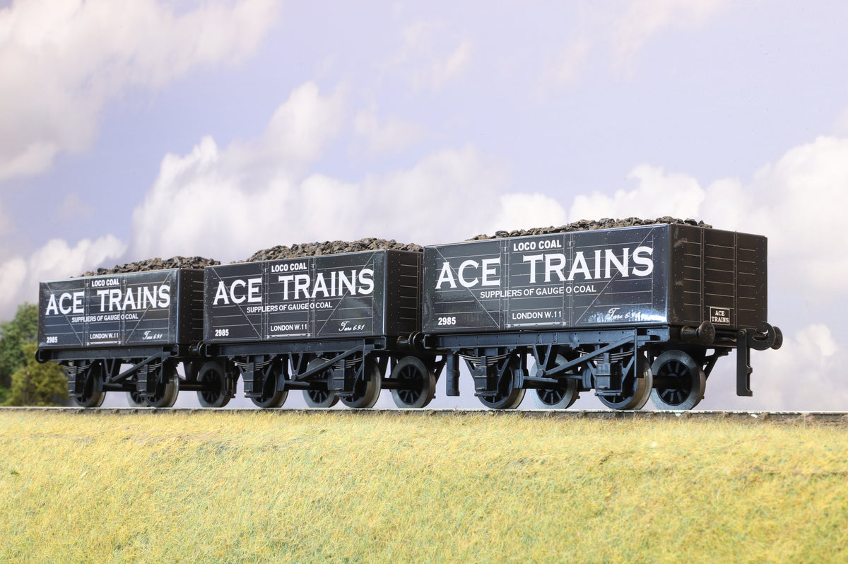 ACE Trains Coarse Scale O Gauge Coal Wagon Set, &#39;ACE TRAINS&#39;