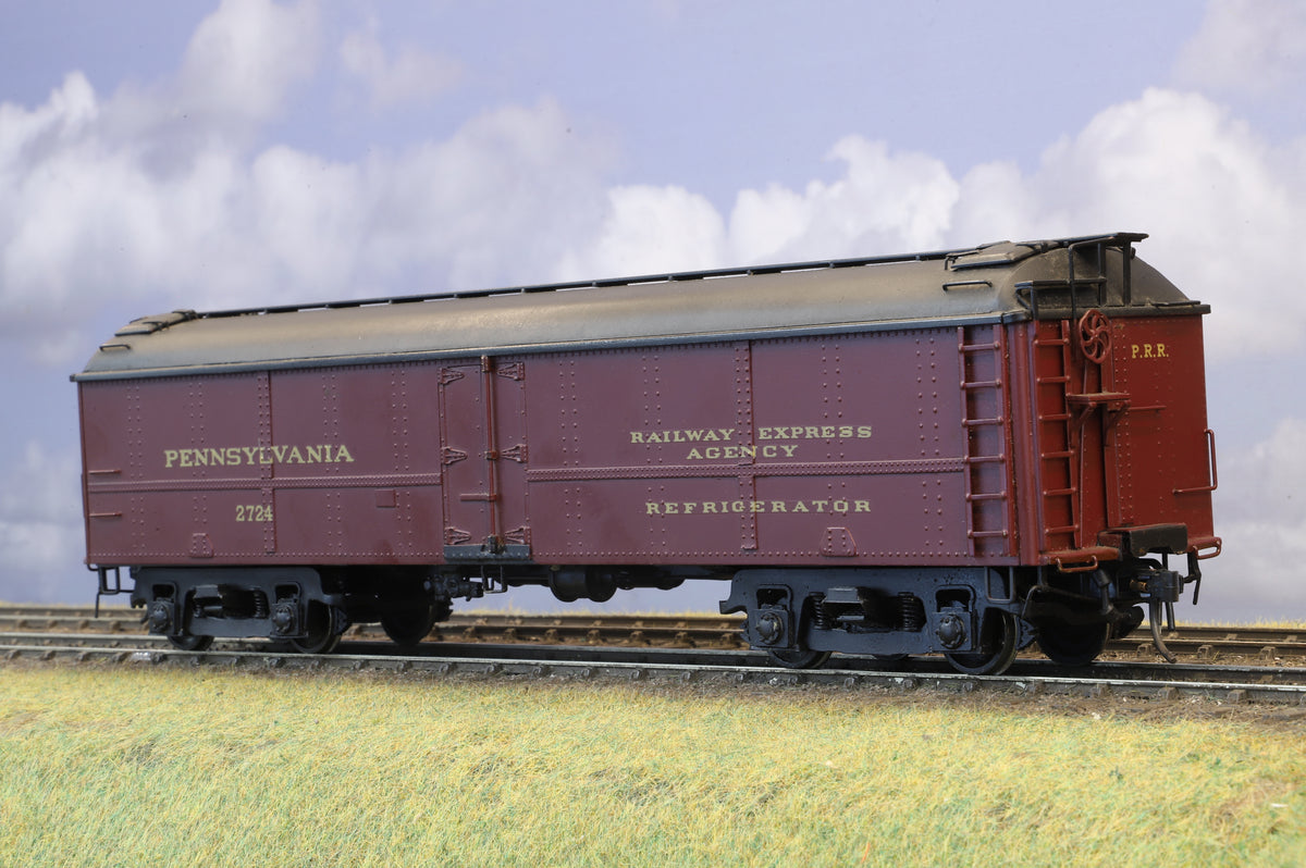 Finescale O Gauge (Kit-Built) Pennsylvania/Railway Express Agency Refrigerator Car No. 2724 (Brass Construction)