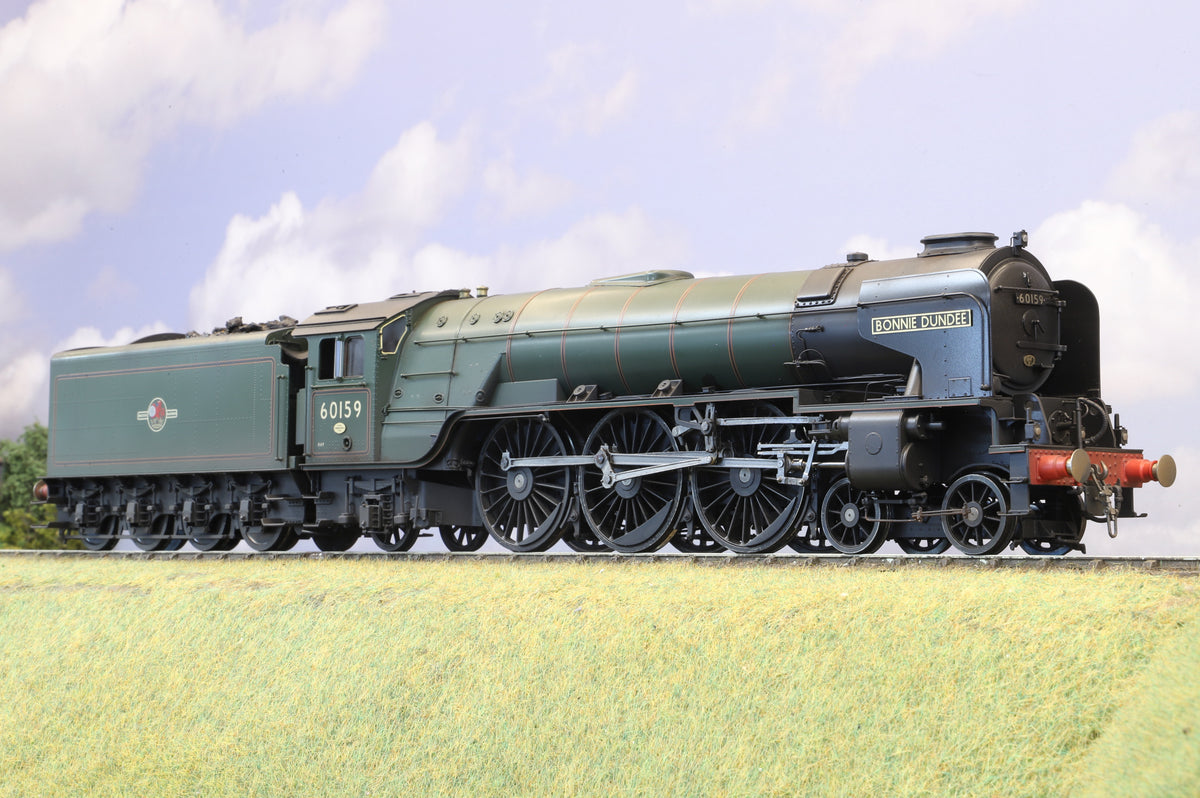 Golden Age Models Finescale O Gauge Peppercorn Class A1 No. 60159 'Bonnie Dundee' BR Green Late Crest, Weathered, DCC Sound & Smoke