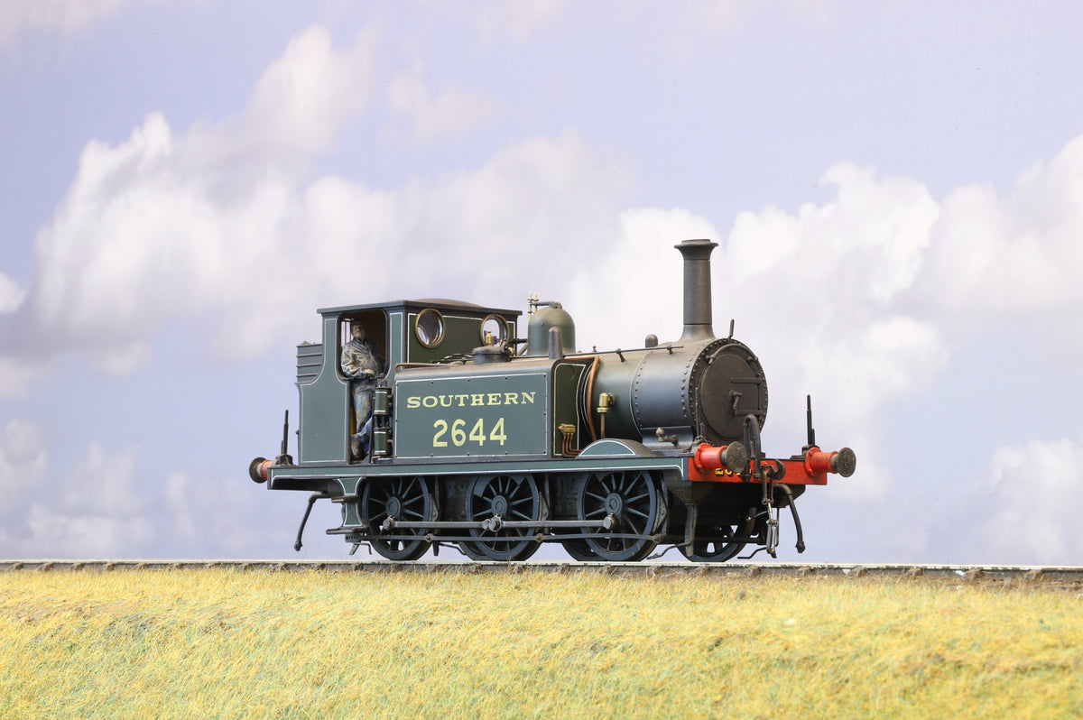 Dapol Finescale O Gauge &#39;Terrier&#39; A1X SR Lined Green No. 2644 DCC Fitted