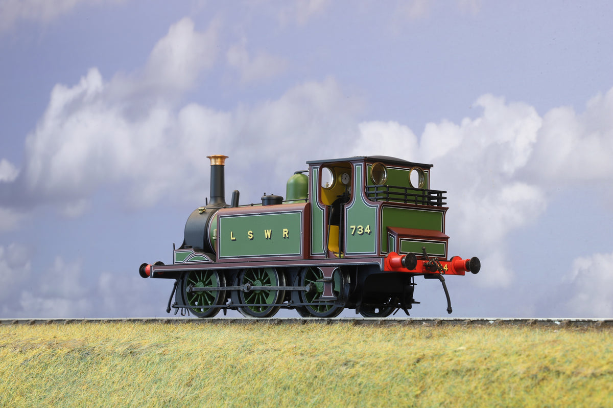 Dapol Finescale O Gauge &#39;Terrier&#39; A1 No. 734 LSWR Green DCC Sound