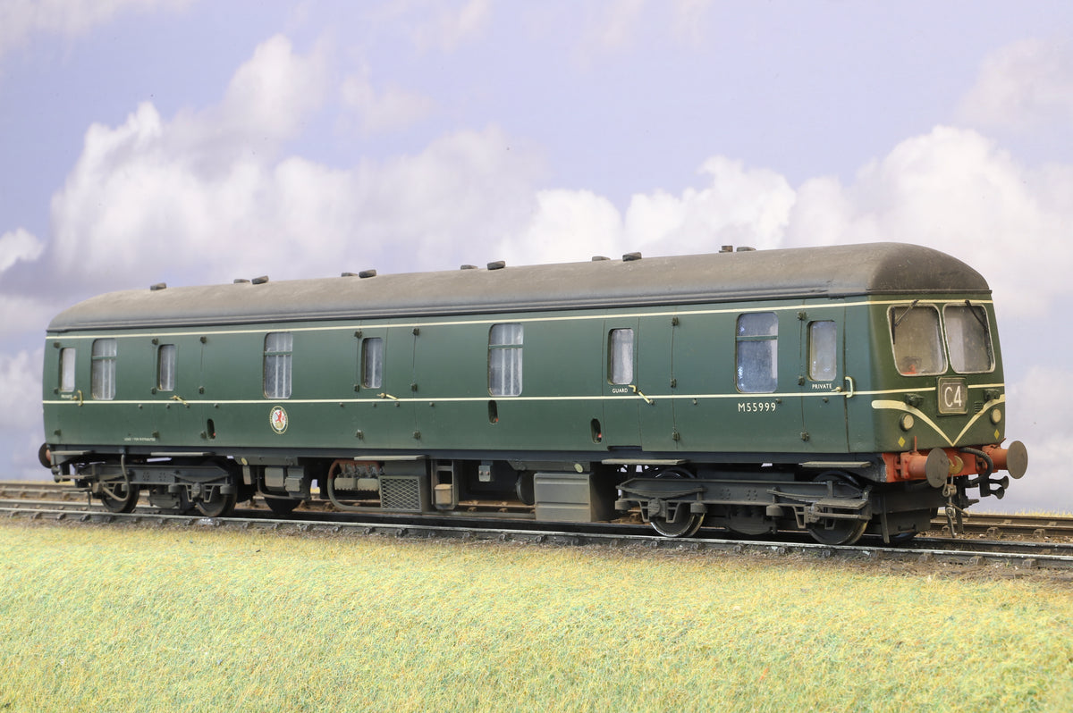 Easy-Build Finescale O Gauge (Kit-Built) Class 129 Railcar No. M55999 BR Green
