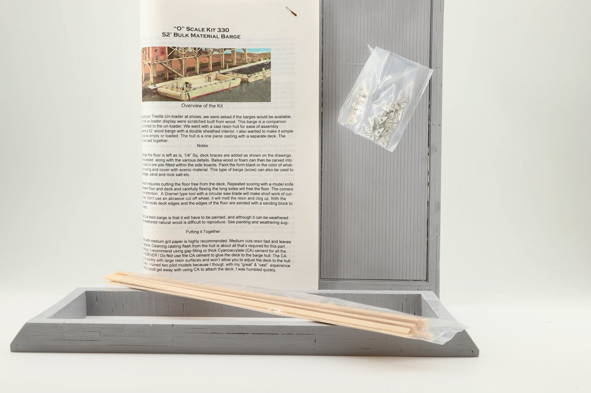 Crow River Products O Scale 52' Material Barge Kit