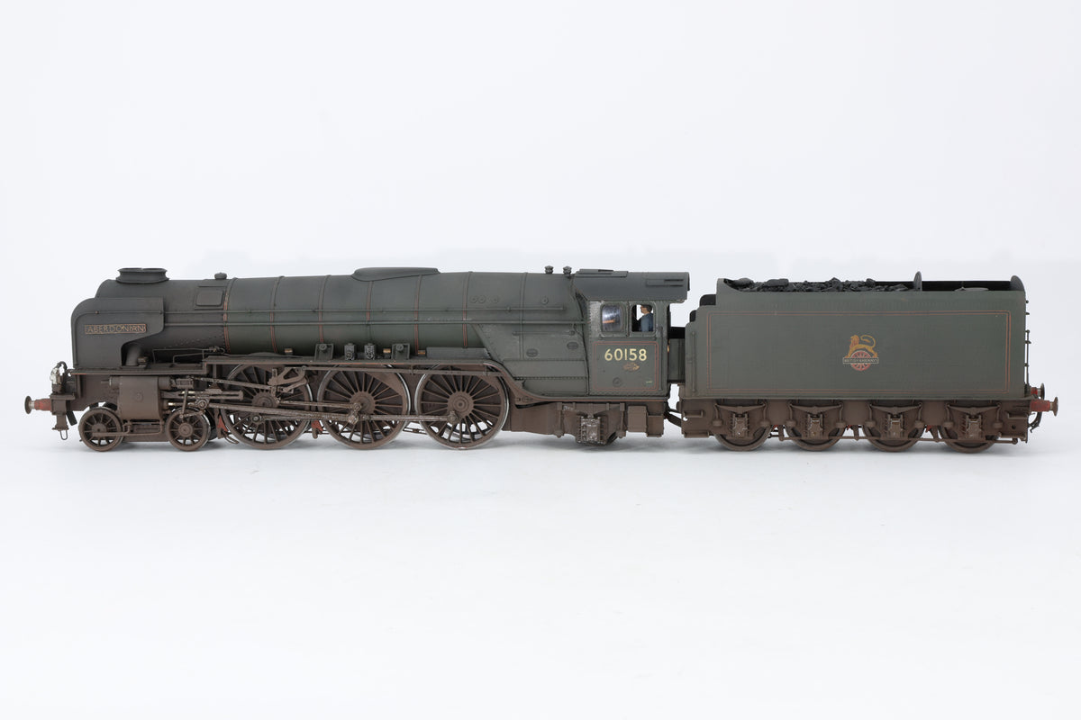 DJH Finescale O Gauge Peppercorn A1 No. 60158 'Aberdonian' BR Green Early Crest Weathered DCC Sound & Smoke