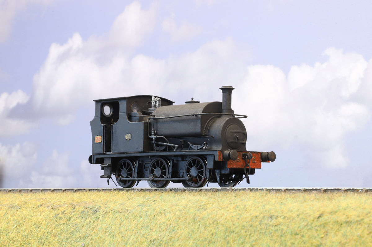 Ixion Finescale O Gauge Hudswell Clarke Standard Contractor&#39;s Tank No.2 Black (Weathered) DCC Sound