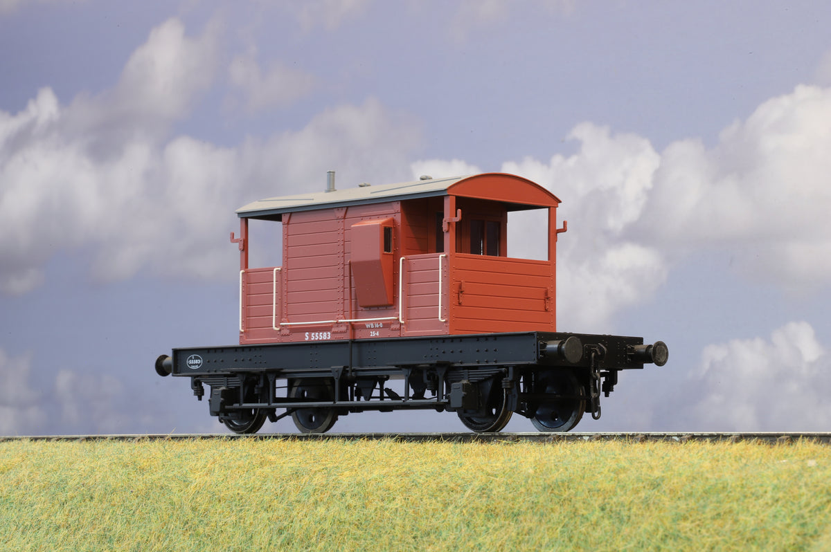 Dapol Finescale O Gauge BR (ex-SR) Brake Van, BR Bauxite