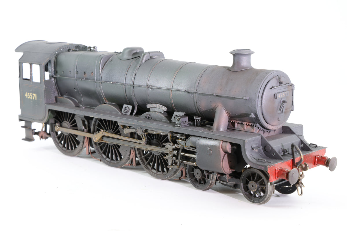 Finescale O Gauge (Kit-Built) ex-LMS Jubilee No. 45571 'South Africa' BR Green Early Emblem Weathered