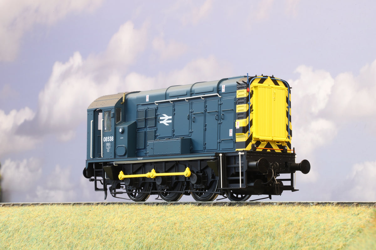 Dapol Finescale O Gauge Class 08 Shunter BR Blue (Wasp Stripes) No. 08538 DCC Sound